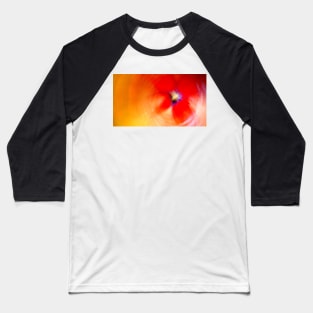 Bright Orange Sneaker Flower Baseball T-Shirt